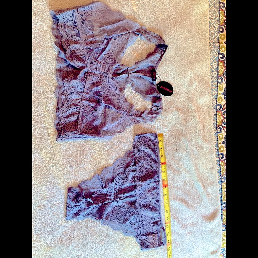 Lace Bralette and Panty Set